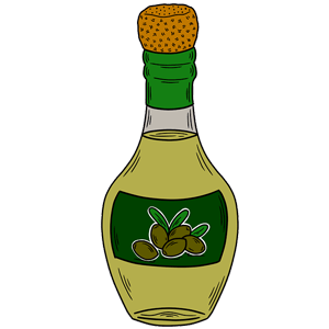 Olive oil bottle picture